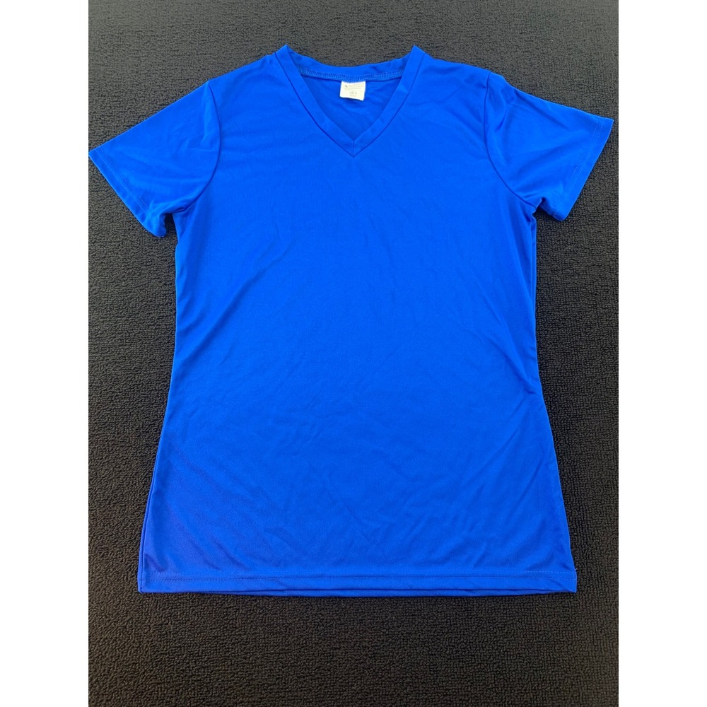 Augusta Sportswear Royal Blue V Neck Moisture Management Ladies T Shirt Medium